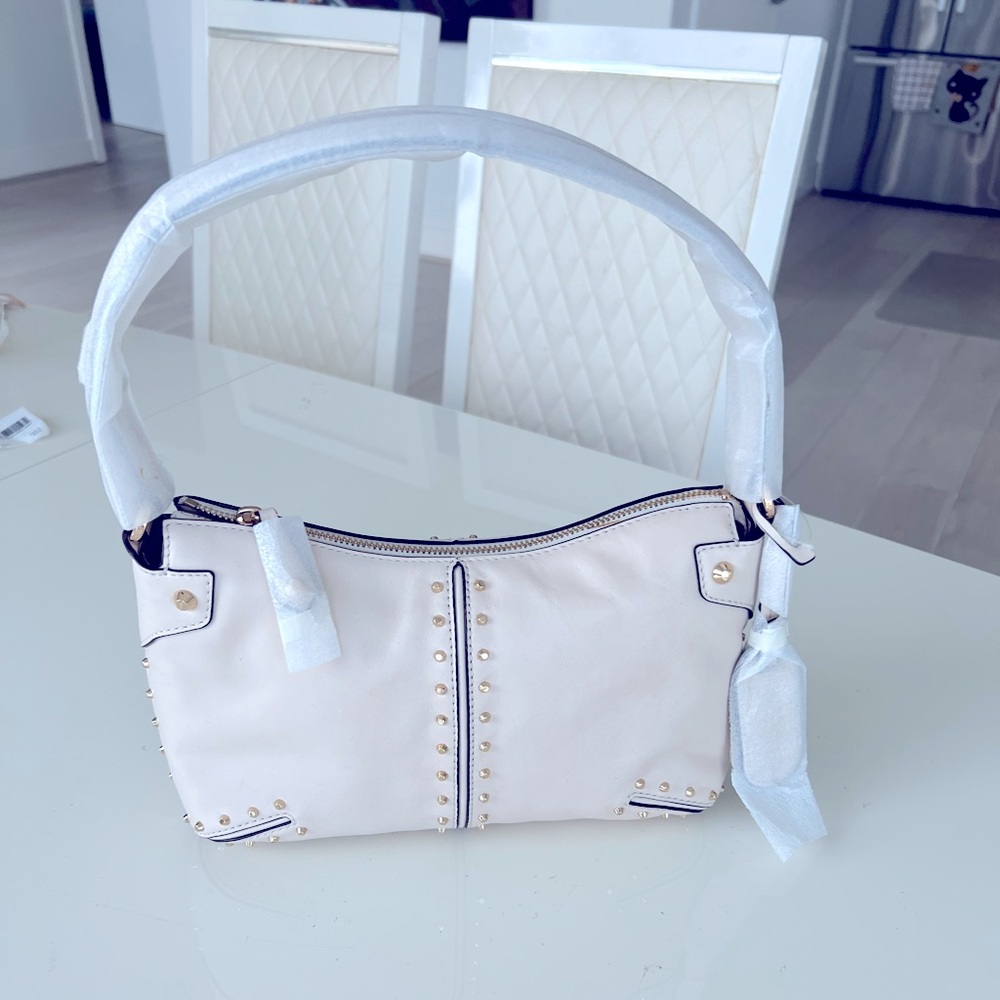 Michael Kors Astor Studded Leather Pouchette Shoulder Bag. NWT - Picture 3 of 9